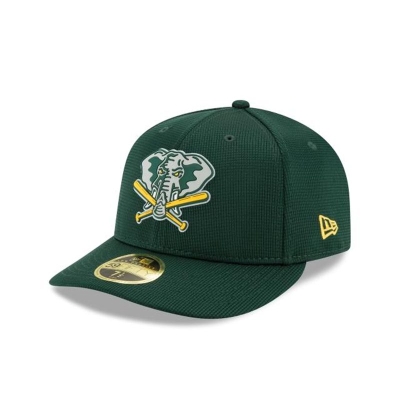 Oakland Athletics Gorra | New Era MLB Clubhouse Collection Low Profile 59fifty Fitted Cap Mexico - Verdes